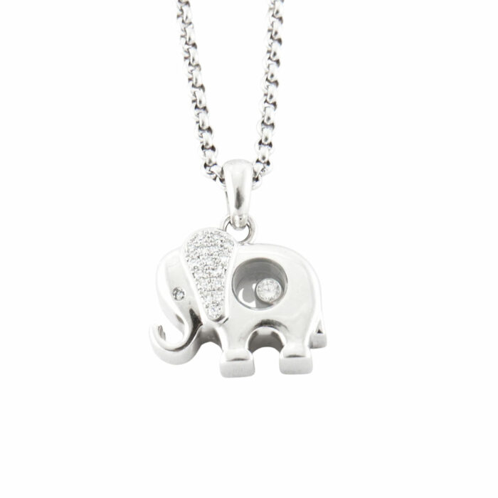 CHOPARD Happy Diamonds Elephant Necklace