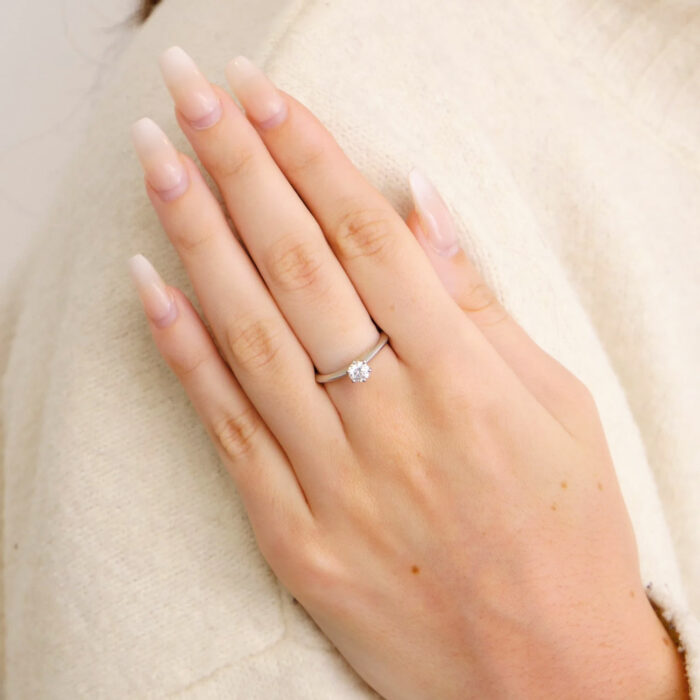 TIFFANY Platinum Solitaire Ring
