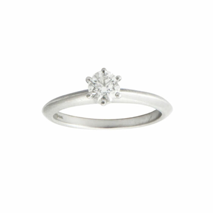 TIFFANY Platinum Solitaire Ring