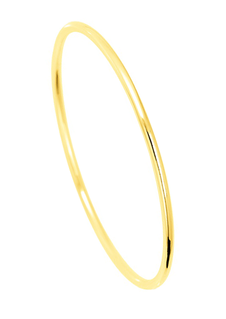 round yellow gold bangle