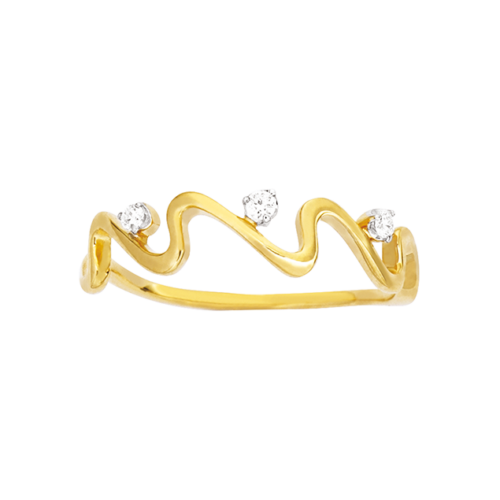 yellow gold diamond ring
