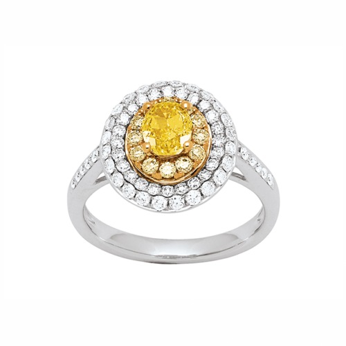yellow diamonds ring
