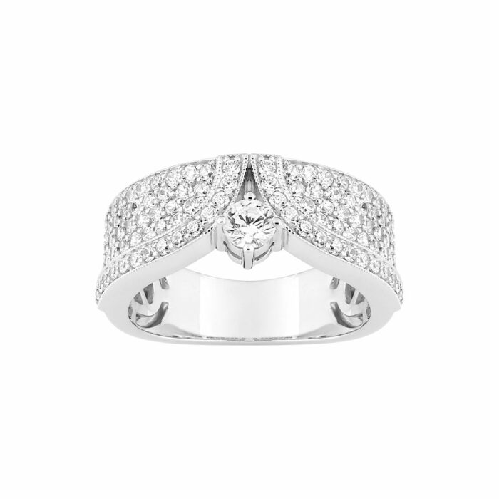 paved diamond ring