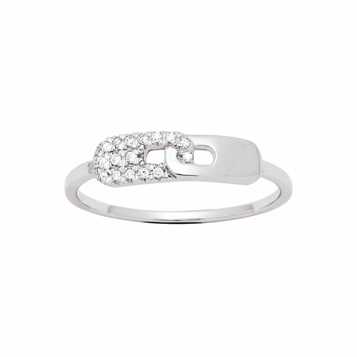 diamond Handcuffs Ring