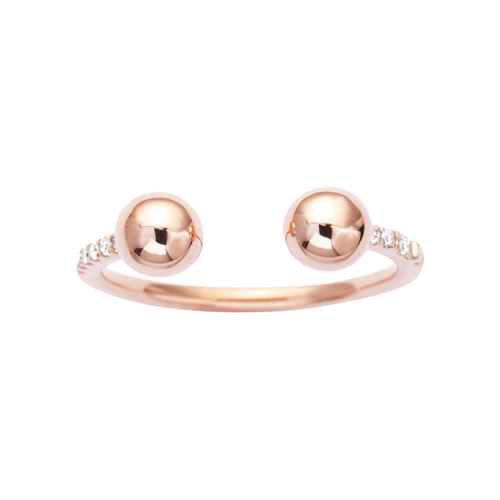 rose gold diamond ring