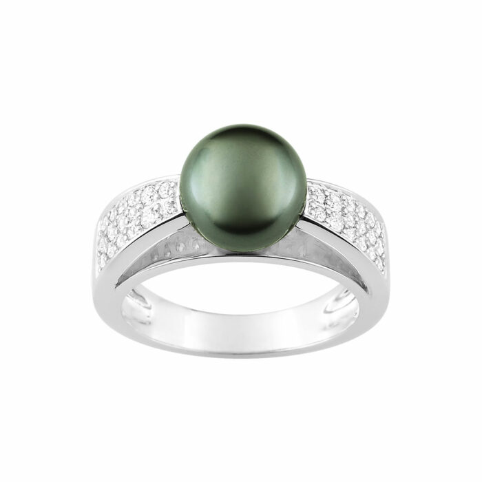 tahitian pearl ring gold