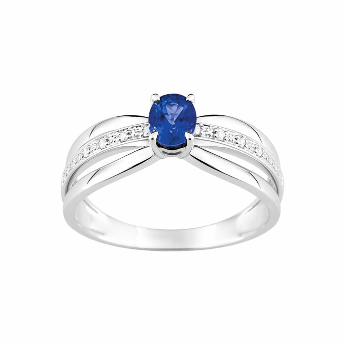 sapphire solitaire ring gold