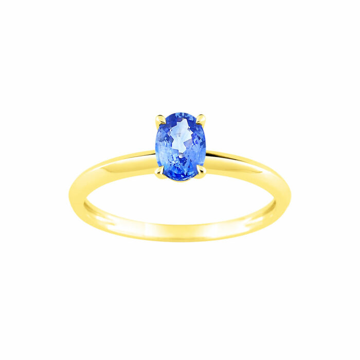 sapphire solitaire ring