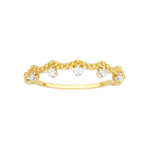 yellow gold diamond ring