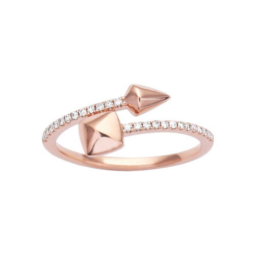 rose gold diamond ring