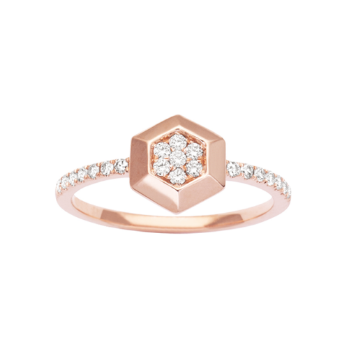 rose gold diamond ring