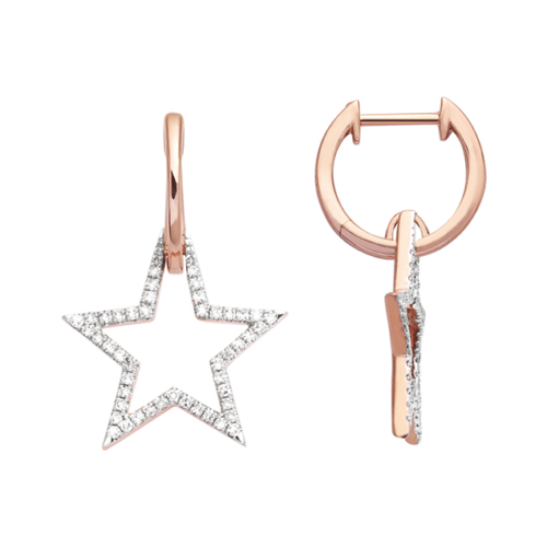 diamond star earrings