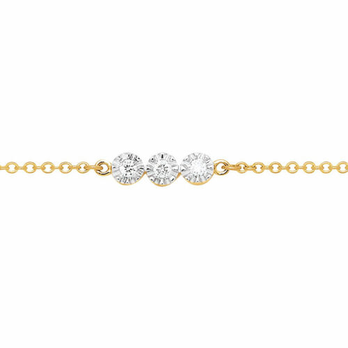 three diamonds bracelet