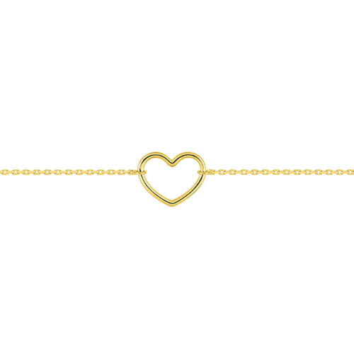 gold heart bracelet