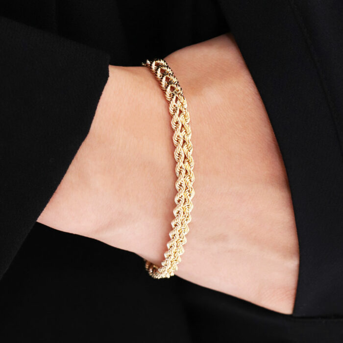 Double Rope gold Bracelet