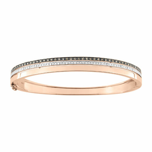 rose gold bangle diamonds