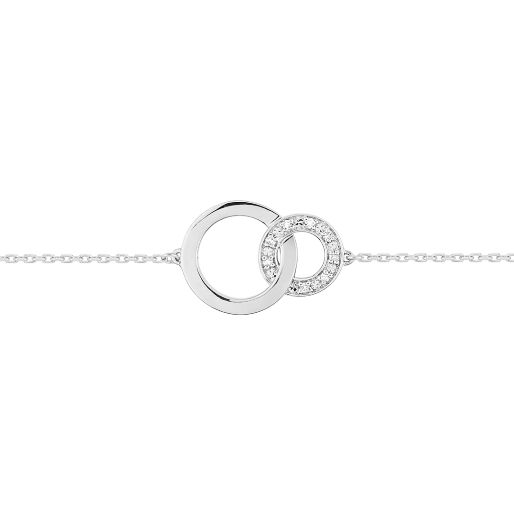 Gold Circle Double-Wire Bracelet