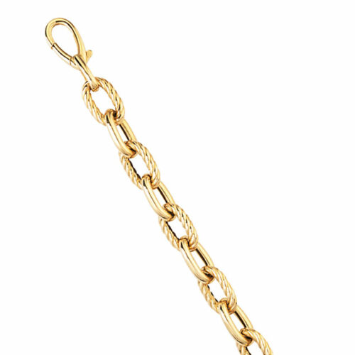 large link gold bracelet
