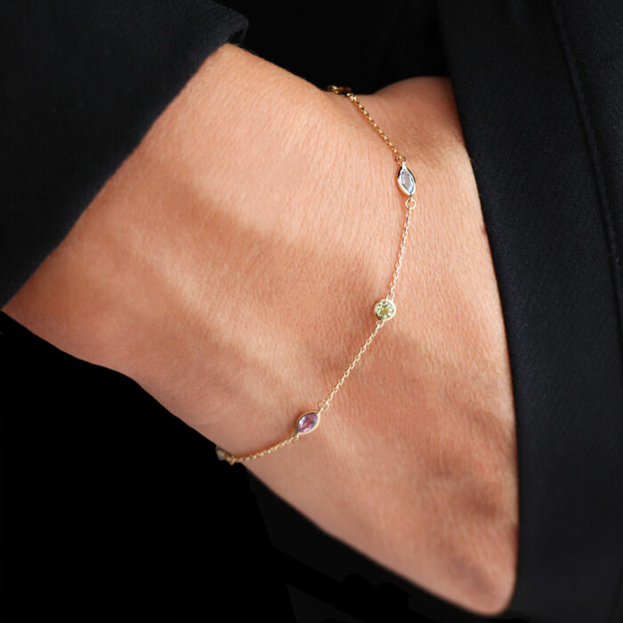 bracelet with gemstones