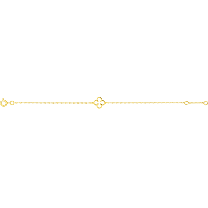 gold clover bracelet