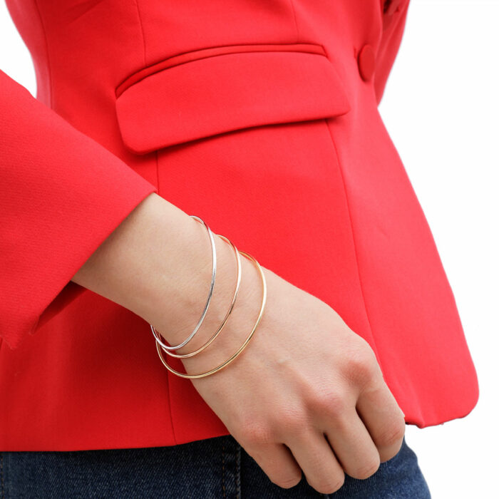 18k gold bangles