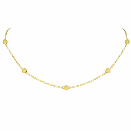 necklace gold balls