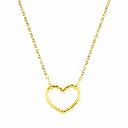 gold heart necklace