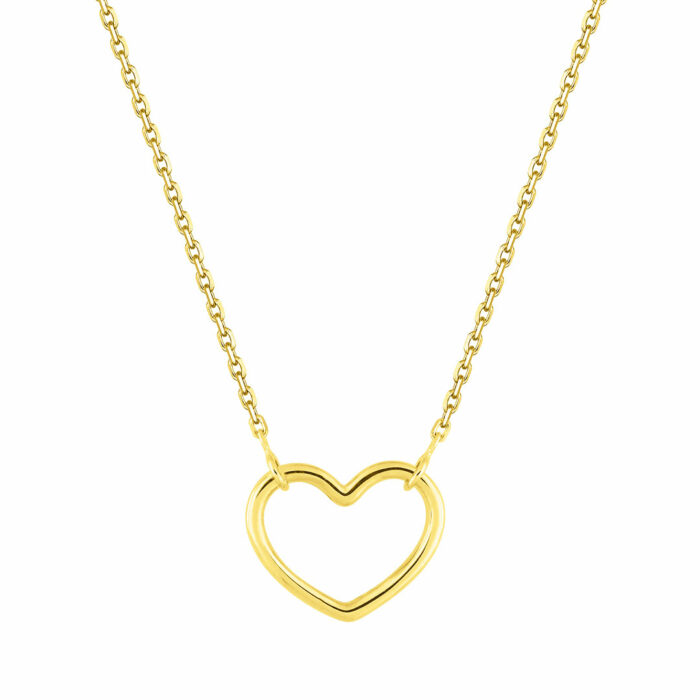 gold heart necklace