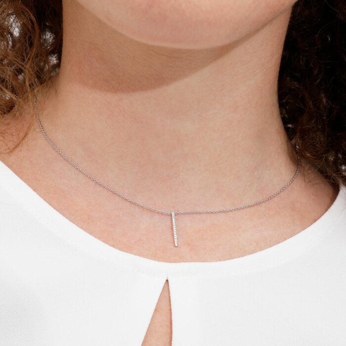 diamond necklace line
