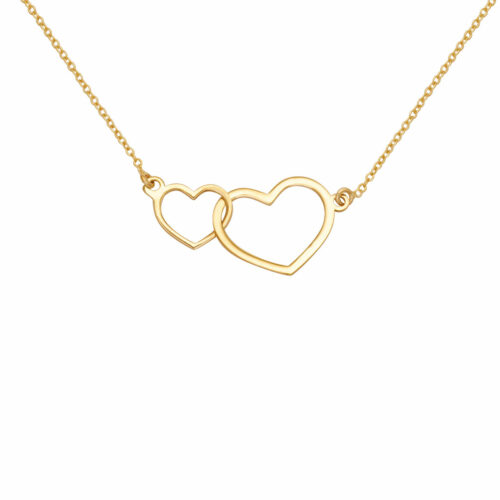 double heart Necklace