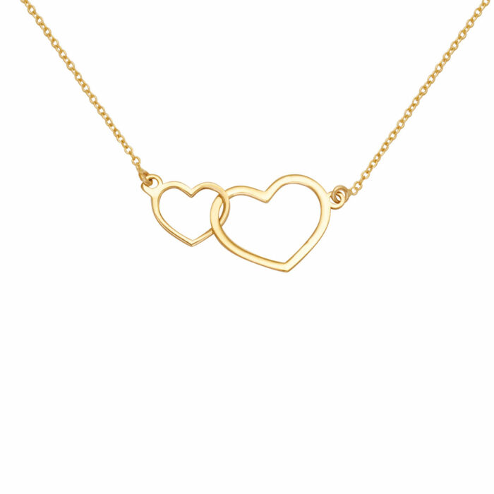 double heart Necklace