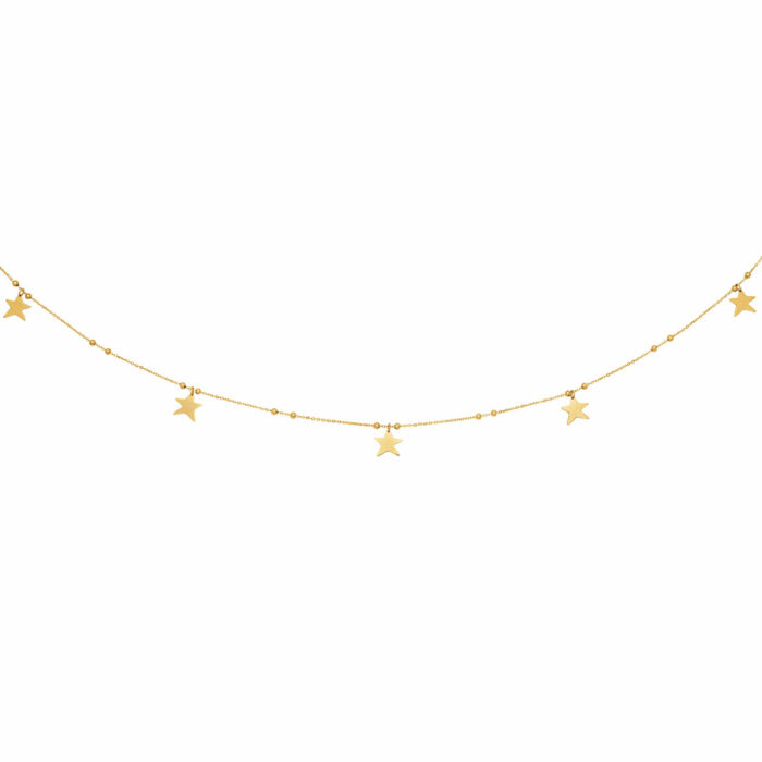 Stars Necklace gold