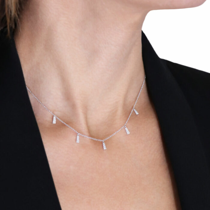 white gold diamond necklace