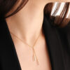 gold necklace women