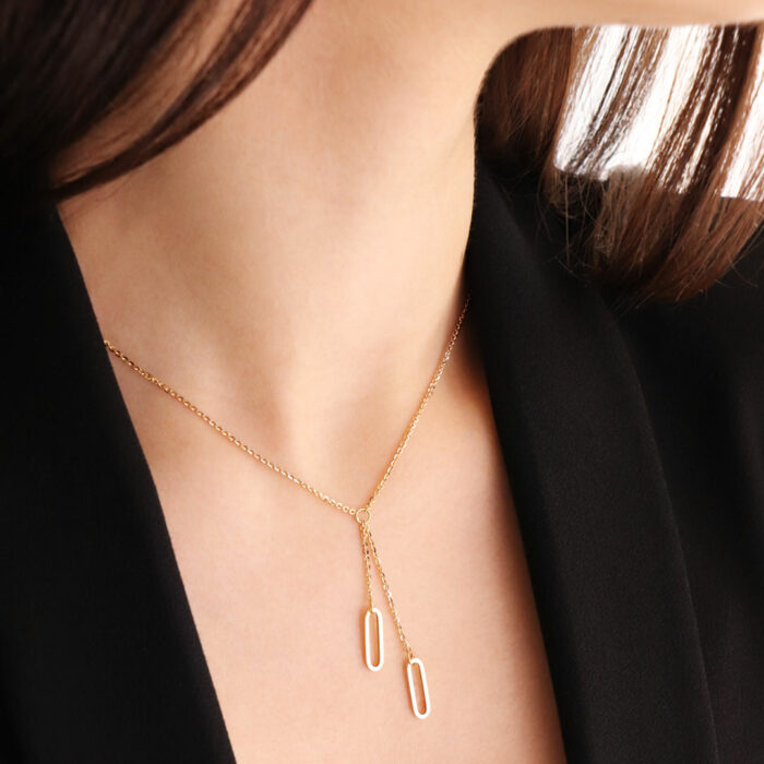 gold necklace women
