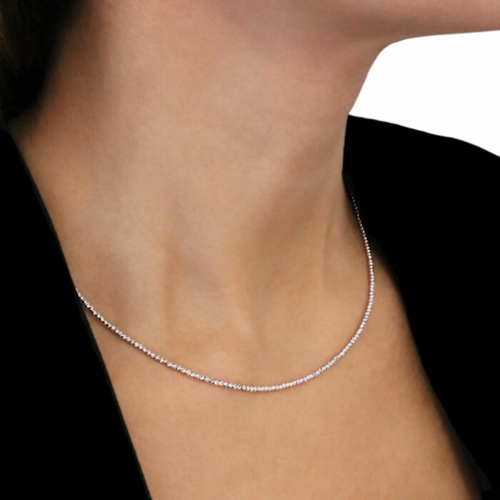 white gold necklace
