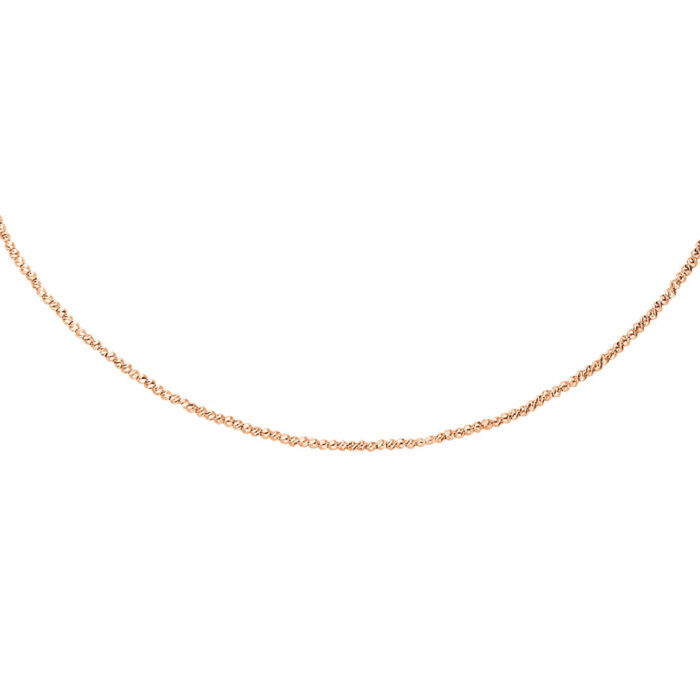 rose gold beads necklace