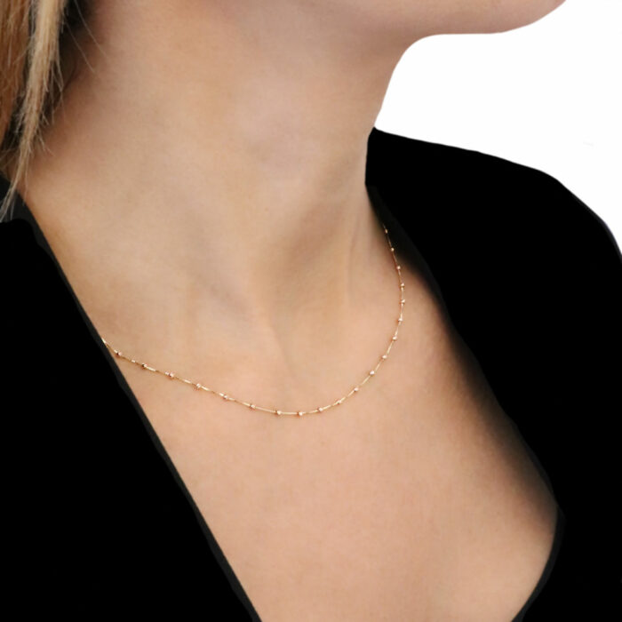 rose gold chain necklace