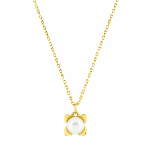 pearl gold necklace