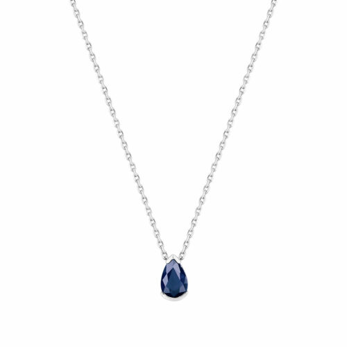 pear sapphire necklace