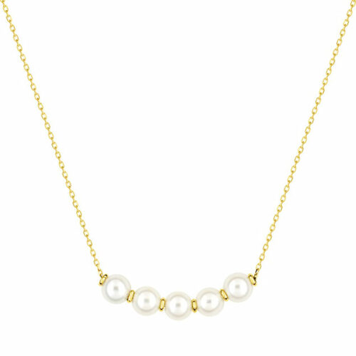 pearl necklace gold