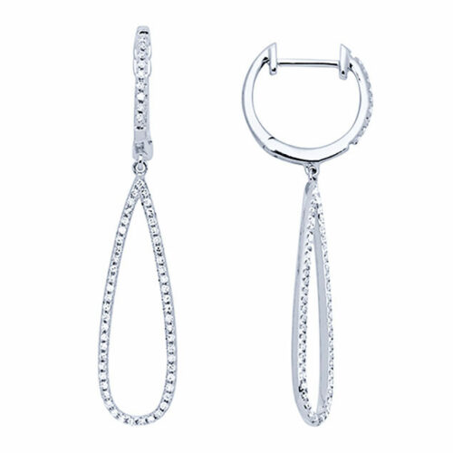 diamond hoop earrings