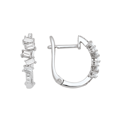 diamond hoop earrings
