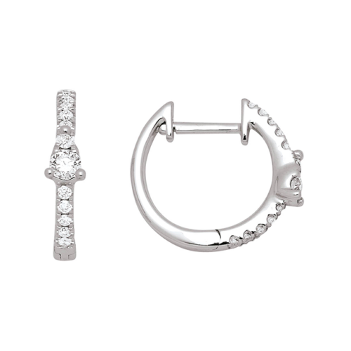 diamond hoop earrings