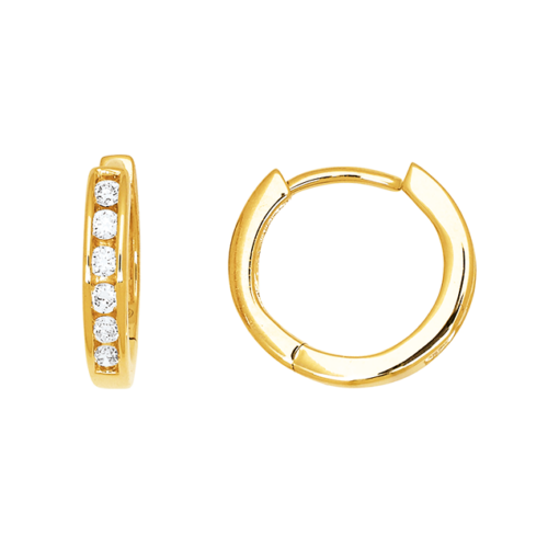 gold small hoop earrings