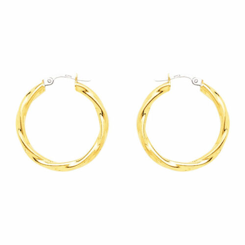 twisted gold hoop earrings