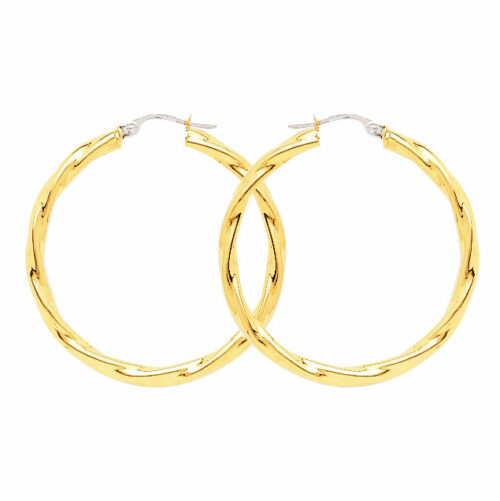 twisted gold hoop earrings