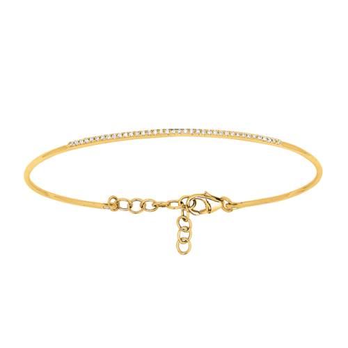 diamond yellow gold bracelet