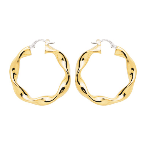 gold hoo^p earrings