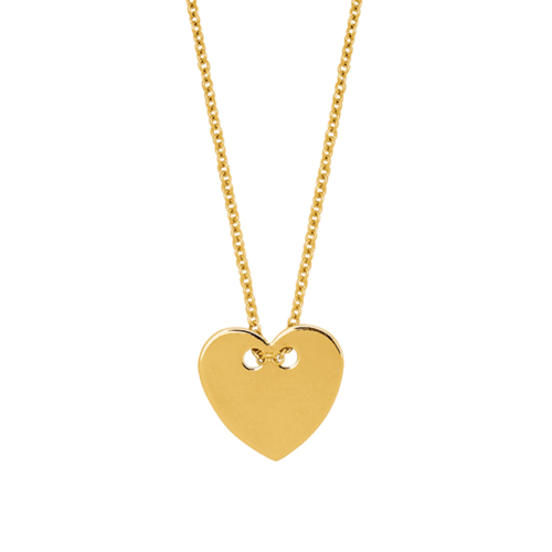 gold heart necklace